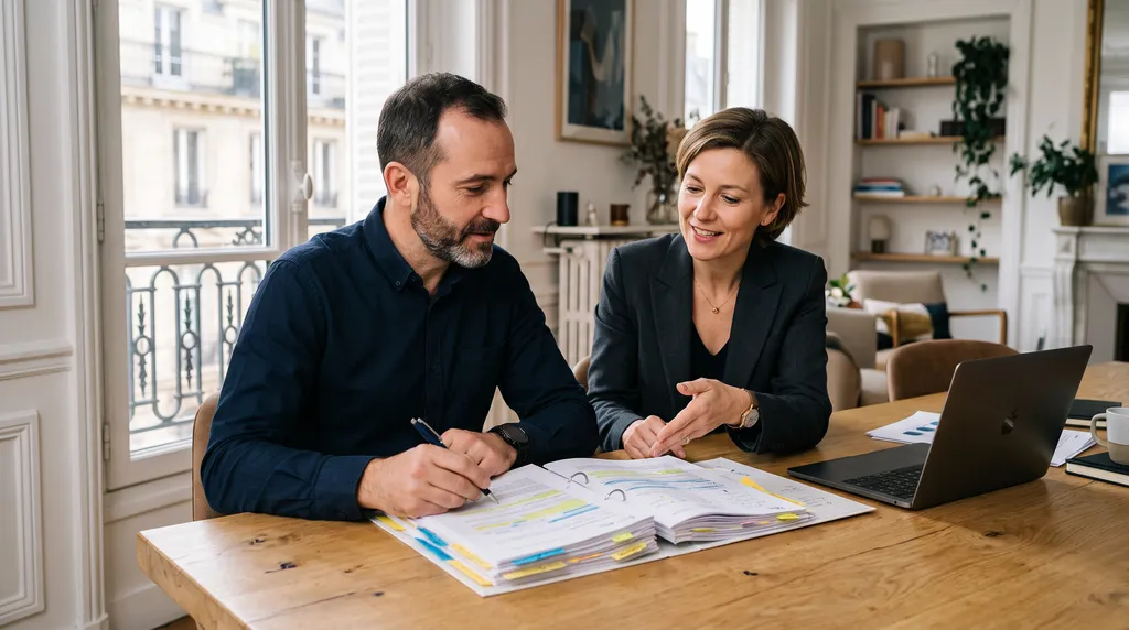 Un candidat et son accompagnatrice VAE travaillent sur le dossier de validation